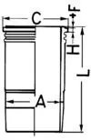 CAMASA CILINDRU KOLBENSCHMIDT 89460110 - Compatibil cu VOLVO