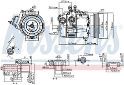 Compresor climatizare Nissens 89462