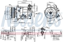 Compresor climatizare Nissens 89465