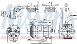 COMPRESOR CLIMATIZARE NISSENS 89469 - Compatibil cu IVECO