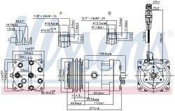 Compresor climatizare Nissens 89472