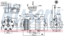 Compresor climatizare Nissens 89473