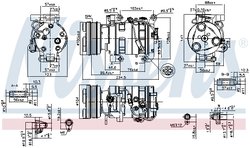 Compresor climatizare Nissens 89550