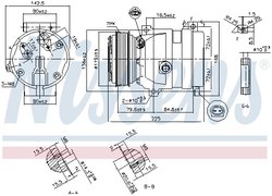 Compresor climatizare Nissens 89587
