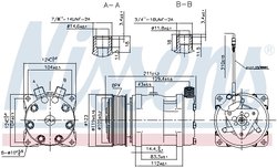 COMPRESOR CLIMATIZARE NISSENS 89632 - Piesa auto compatibila cu mai multe marci