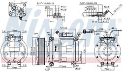 COMPRESOR CLIMATIZARE NISSENS 89752 - Piesa auto compatibila cu mai multe marci