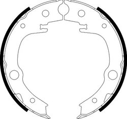 Set saboti frana HELLA 8DA 355 050-651