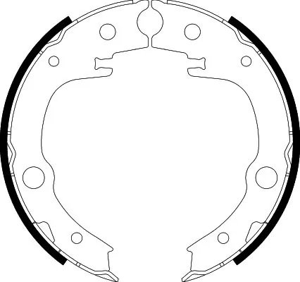 Set saboti frana HELLA 8DA 355 050-651