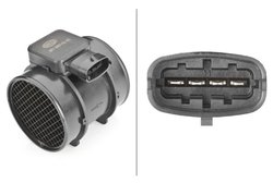 SENZOR DEBITMETRU AER HELLA 8ET 009 142-031 - Compatibil cu OPEL, SAAB, VAUXHALL