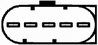 SENZOR DEBITMETRU AER HELLA 8ET 009 149-031 - Compatibil cu AUDI, SEAT, SKODA, VW