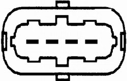 SENZOR DEBITMETRU AER HELLA 8ET 009 149-281 - Compatibil cu ALFA ROMEO, CITROEN, FIAT, IVECO, LANCIA, PEUGEOT, SAAB