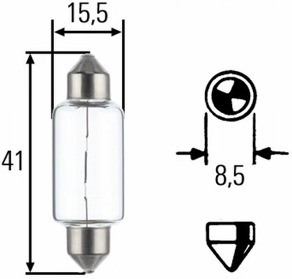 BEC, LAMPA MERS INAPOI HELLA 8GM 002 091-261 - Piesa auto compatibila cu mai multe marci