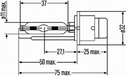 Bec, far principal HELLA 8GS 007 949-101