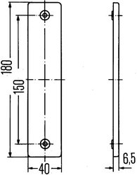 REFLECTOR HELLA 8RA 002 023-001 - Compatibil cu DEUTZ-FAHR, FENDT