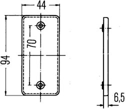 REFLECTOR HELLA 8RA 003 326-001 - Compatibil cu FENDT, MERCEDES-BENZ