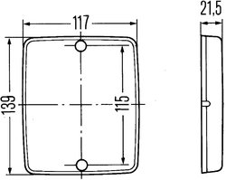 REFLECTOR HELLA 8RA 003 660-007 - Piesa auto compatibila cu mai multe marci