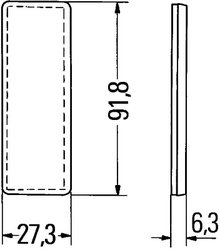 REFLECTOR HELLA 8RA 342 014-157 - Compatibil cu FENDT
