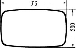 Oglinda exterioara HELLA 8SB 501 263-003