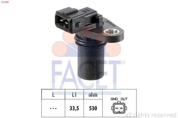 SENZOR, TURATIE MOTOR FACET 9.0189 - Compatibil cu FORD, LAND ROVER, MAZDA