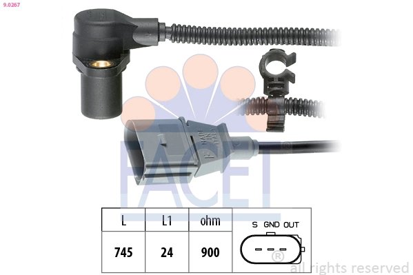 Senzor impulsuri arbore cotit FACET 9.0267