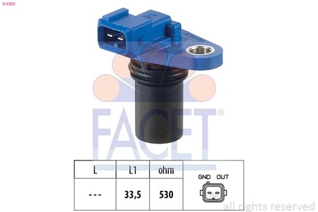 SENZOR, TURATIE MOTOR FACET 9.0302 - Compatibil cu FORD, MAZDA, VOLVO