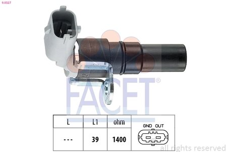 SENZOR IMPULSURI ARBORE COTIT FACET 9.0327 - Compatibil cu OPEL, SAAB, VAUXHALL