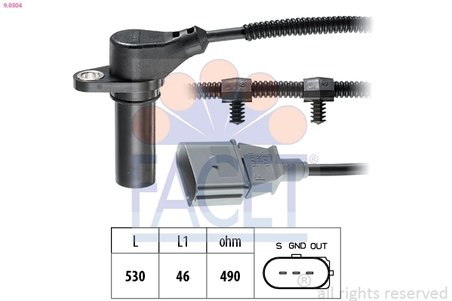 Senzor impulsuri arbore cotit FACET 9.0504