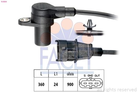SENZOR IMPULSURI ARBORE COTIT FACET 9.0564 - Compatibil cu HYUNDAI, KIA