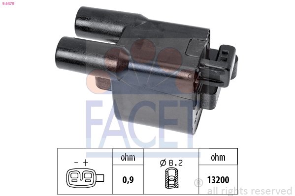 BOBINA DE INDUCTIE FACET 9.6479 - Compatibil cu HYUNDAI, KIA