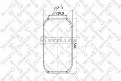 Burduf suspensie pneumatica Stellox 90-06440-SX