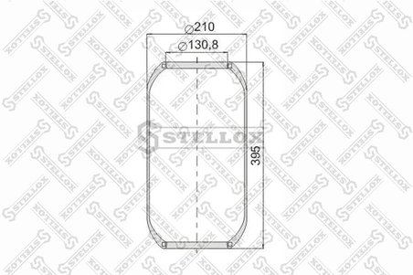 Burduf suspensie pneumatica Stellox 90-06440-SX