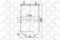 Burduf suspensie pneumatica Stellox 90-40040-SX