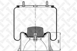 Burduf suspensie pneumatica Stellox 90-40222-SX