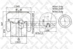 Burduf suspensie pneumatica Stellox 90-49111-SX