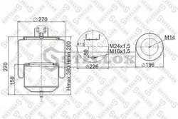Burduf suspensie pneumatica Stellox 90-78041-SX
