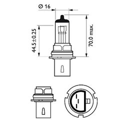 Bec, far faza lunga PHILIPS 9004C1