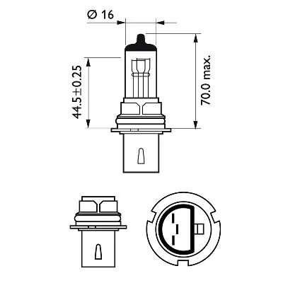 Bec, far faza lunga PHILIPS 9004C1