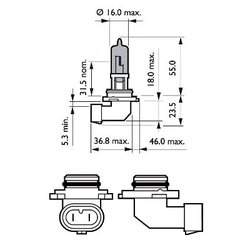 BEC, FAR FAZA LUNGA PHILIPS 9006WVUB1 - Compatibil cu ALPINA, BMW, CHEVROLET, CHRYSLER, DAIHATSU, DODGE, FORD, HONDA, HYUNDAI, I