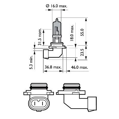 BEC, FAR FAZA LUNGA PHILIPS 9006WVUB1 - Compatibil cu ALPINA, BMW, CHEVROLET, CHRYSLER, DAIHATSU, DODGE, FORD, HONDA, HYUNDAI, I