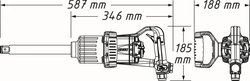 MASINA DE INSURUBAT CU PERCUTIE (AER COMPRIMAT) HAZET 9014P-1 - Piesa auto compatibila cu mai multe marci