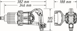 Masina de insurubat cu percutie (aer comprimat) HAZET 9014PS