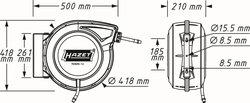 Tambur furtun HAZET 9040N-13