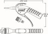 pistol de suflat HAZET 9040P-5