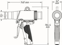 PISTOL DE SUFLAT HAZET 9043N-10 - Piesa auto compatibila cu mai multe marci