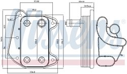 RADIATOR ULEI / TERMOFLOT NISSENS 90622 - Compatibil cu CHRYSLER, JEEP, MERCEDES-BENZ