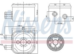 Radiator ulei / termoflot Nissens 90652