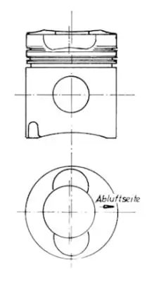 PISTON KOLBENSCHMIDT 90669600 - Compatibil cu AGCO ALLIS, AGRALE, DEUTZ-FAHR, EL DETALLE, FENDT