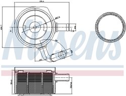 RADIATOR ULEI / TERMOFLOT NISSENS 90669 - Compatibil cu DACIA, RENAULT
