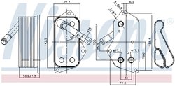 Radiator ulei / termoflot Nissens 90689