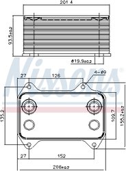 Radiator ulei / termoflot Nissens 90690